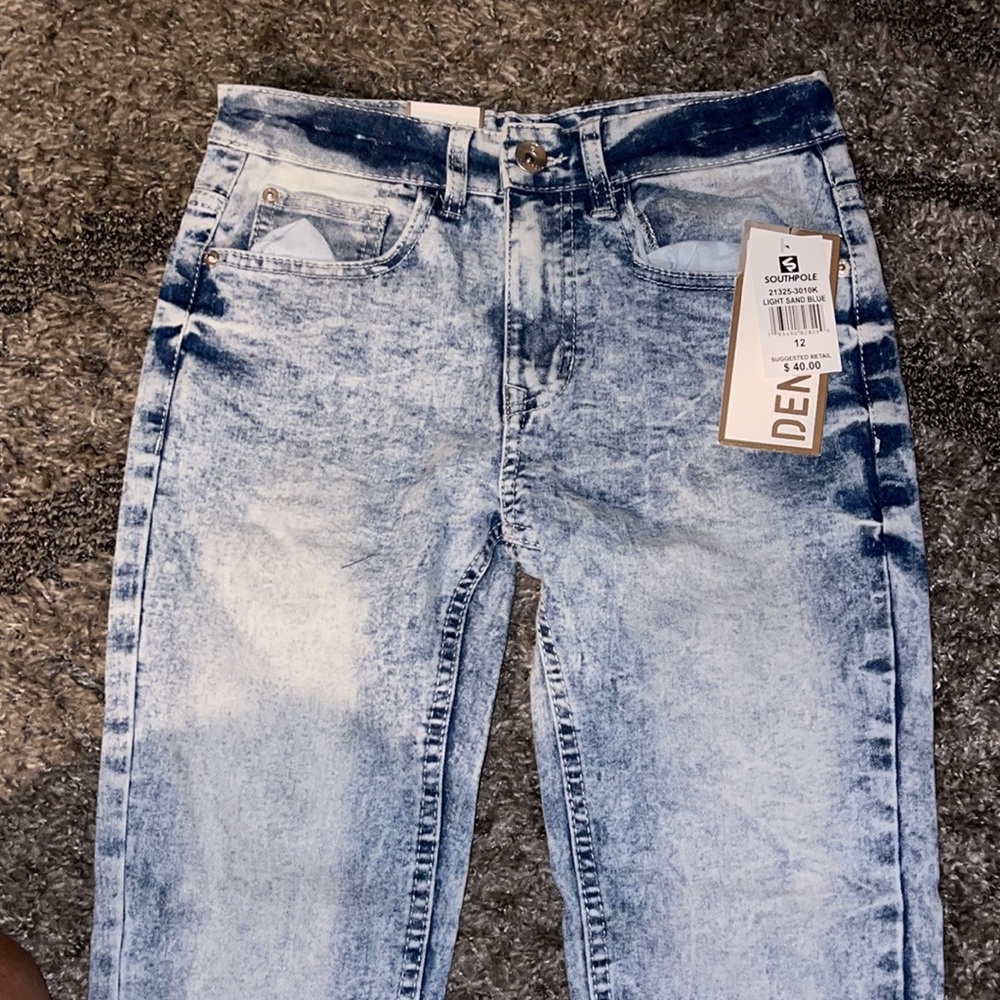 👖 BOYS PANTS SOUTH POLE TYE DYE DENIM DIZE 12
